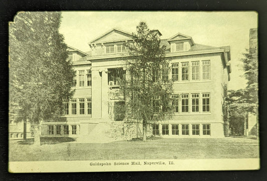 Goldspohn Science Hall, Naperville, Illinois Vintage Postcard