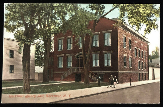 Herkimer County Jail, Herkimer, New York - Vintage Postcard