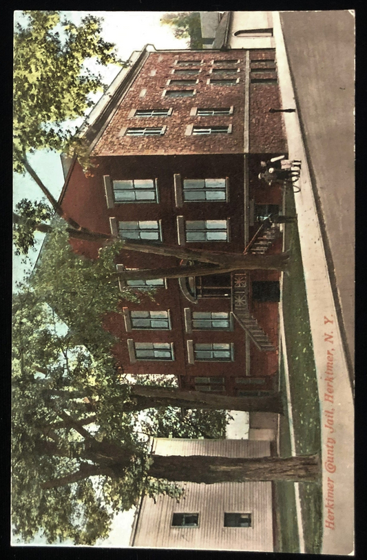 Herkimer County Jail, Herkimer, New York - Vintage Postcard