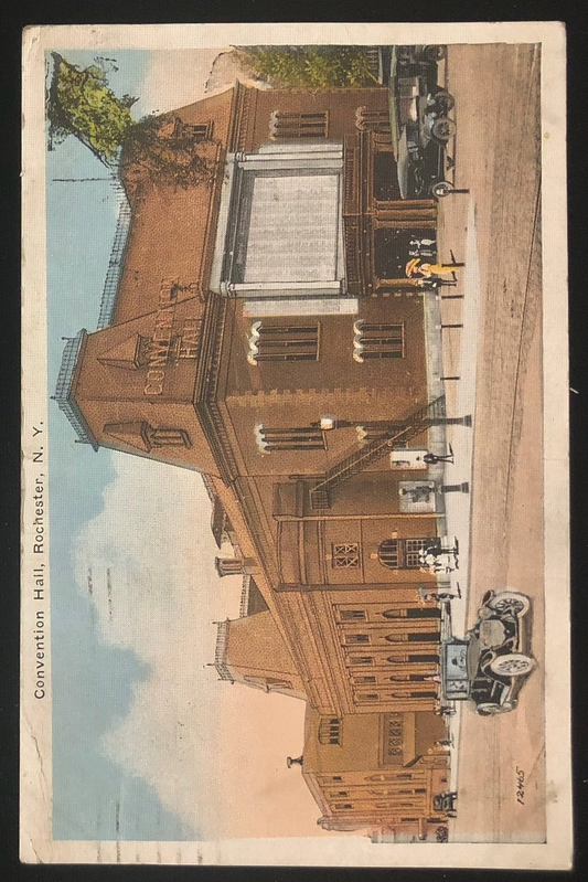 Convention Hall, Rochester, N.Y. Vintage Postcard