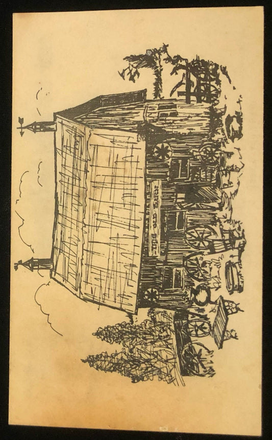 Traverse City Michigan This Old Barn Antiques Vintage Postcard