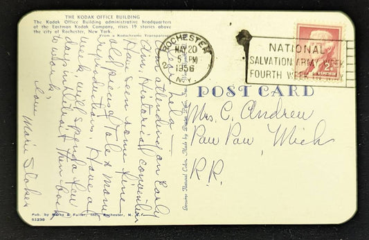 The Kodak Office Building, Rochester, New York - Vintage Postcard