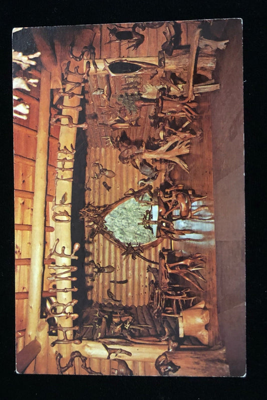 Shrine of the Pines Interior Display Baldwin, Michigan - Vintage Postcard