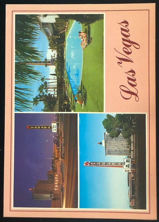 Las Vegas Sahara Vintage Postcard
