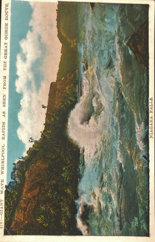 Niagara Falls - Great Gorge Route - Vintage Postcard