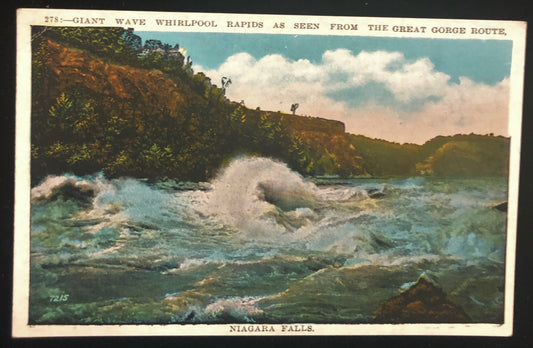 Niagara Falls - Great Gorge Route - Vintage Postcard