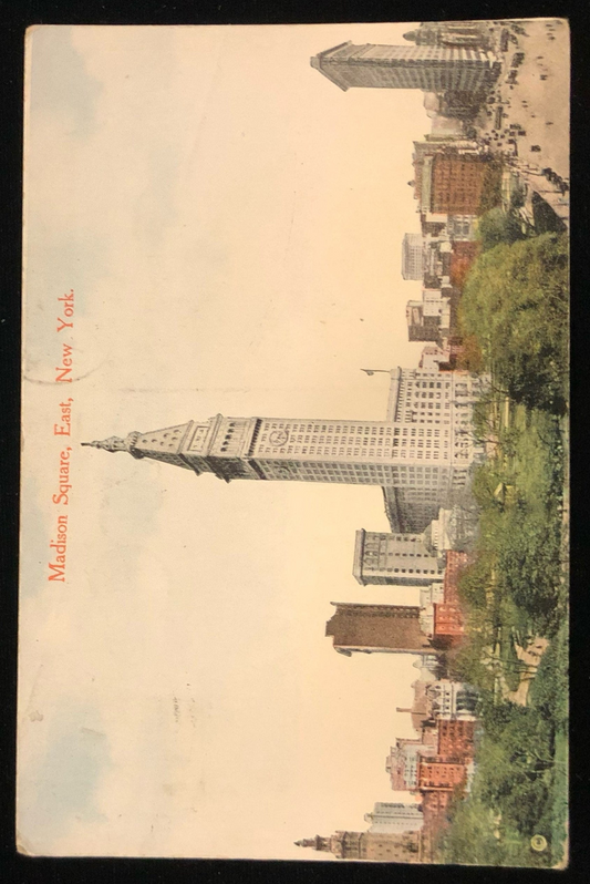 Madison Square, East, New York- Vintage Postcard