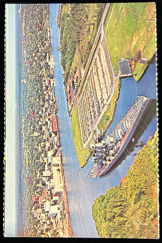 U.S.S. North Carolina, Battleship - Vintage Postcard