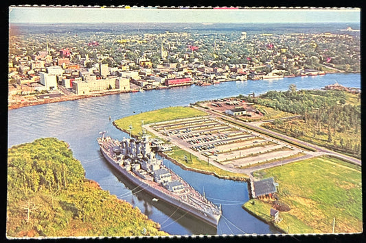 U.S.S. North Carolina, Battleship - Vintage Postcard