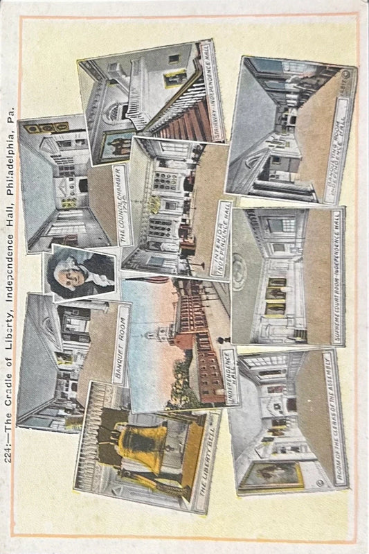 The Cradle of Liberty - Independence Hall - Philadelphia, Pa.- Vintage Postcard
