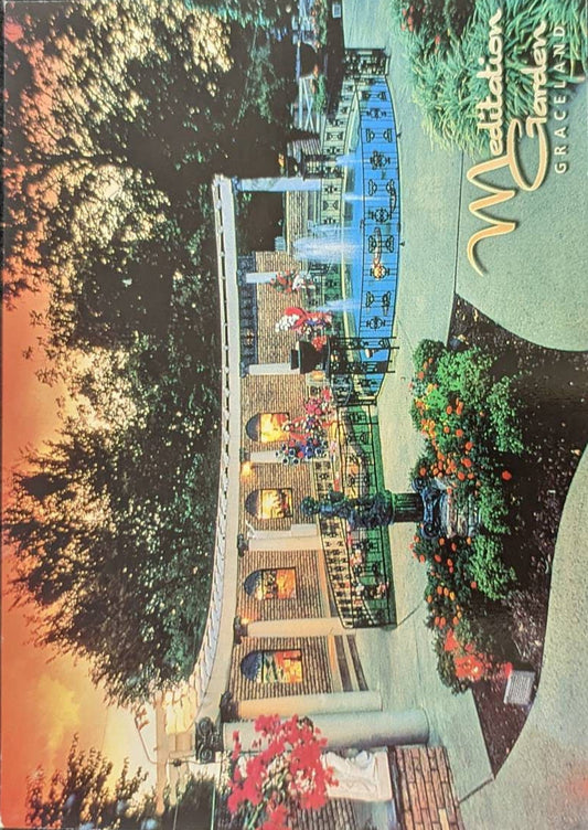 Meditation Garden, Graceland - Memphis, Tennessee - 1990s Postcard