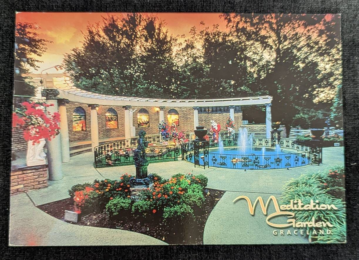 Meditation Garden, Graceland - Memphis, Tennessee - 1990s Postcard