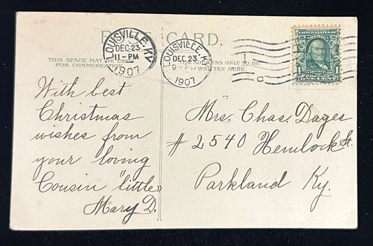 Happy Be Your Christmas - Vintage Postcard