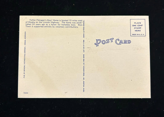 Boys Town's Dowd Memorial Chapel, Boys Town, Nebraska - Vintage Postcard