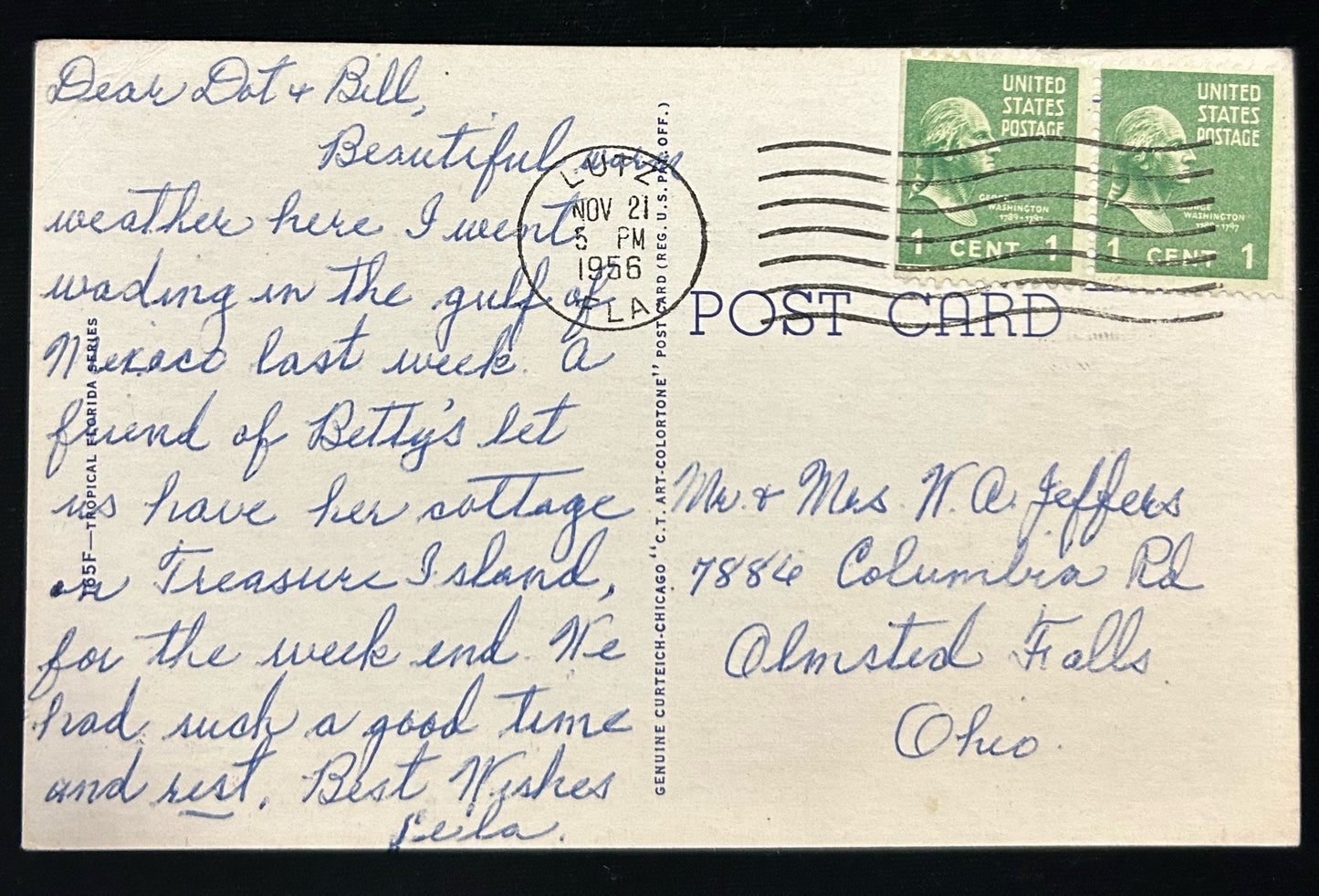 Arch Rock, Mackinac Island, Michigan - Linen Postcard