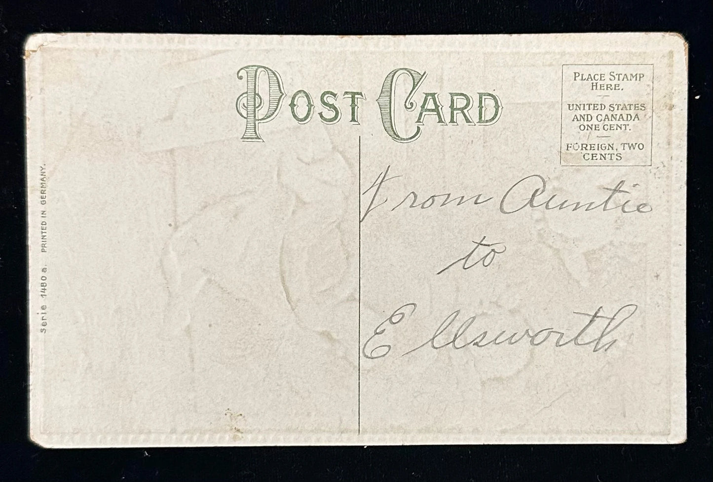 Baby Jesus in Manger with Angels Starry Night - Loving Christmas Wishes - Vintage Postcard