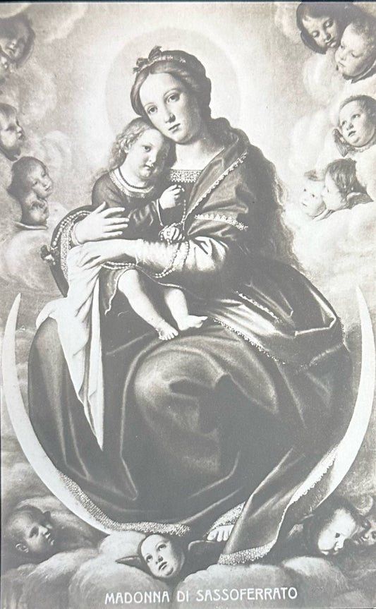 Madonna Di Sassoferrato - Italian Vintage Postcard