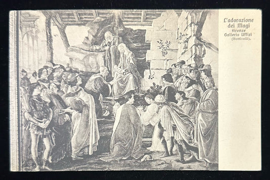 L'adorazione dei Magi - Firenze Galleria Uffizi (Botticelli) - Italian Postcard
