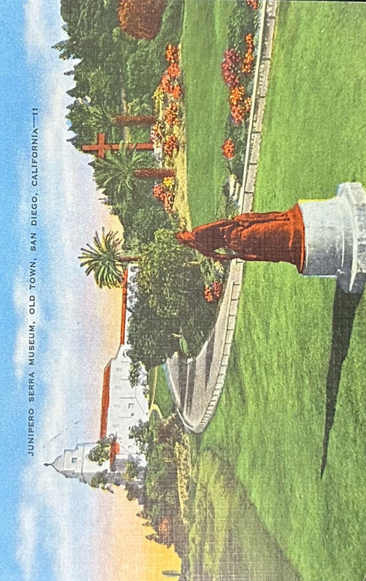 Junipero Serra Museum- Old Town, San Diego, California - Vintage Postcard
