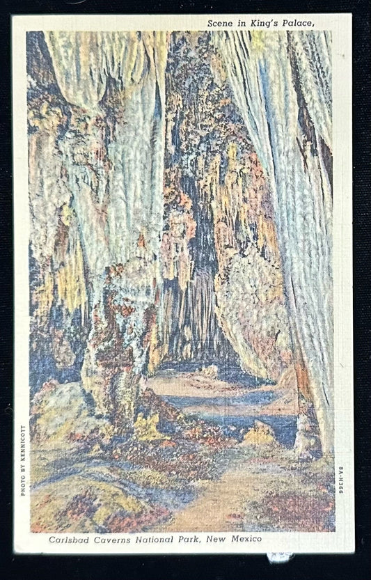 Scene in King's Palace - Carlsbad Caverns National Park, New Mexico - Vintage Postcard