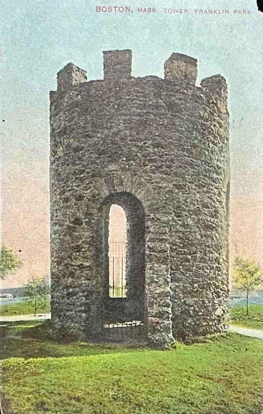 Boston, Massachusetts - Tower, Franklin Park - 1909 Vintage Postcard