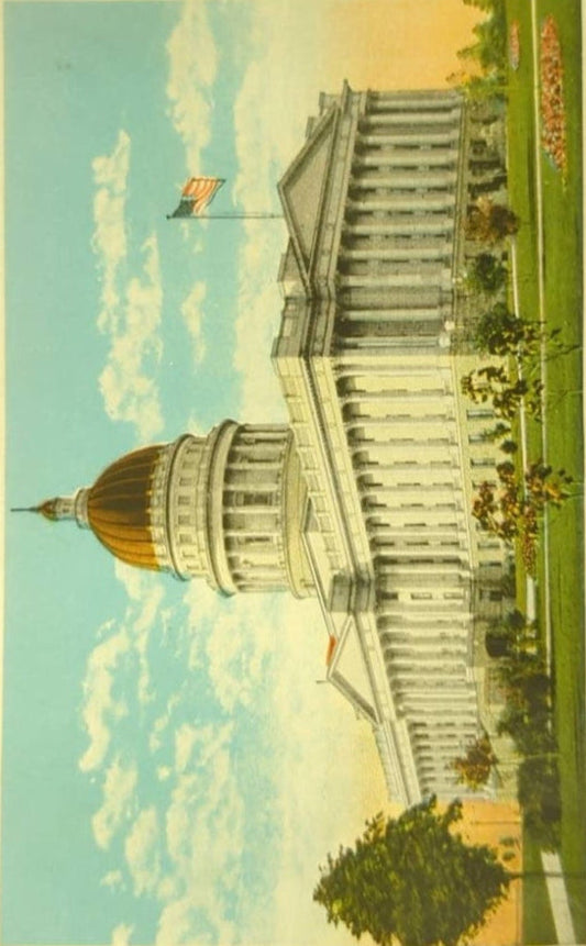Utah State Capital, Salt Lake City, Utah - Vintage Postcard