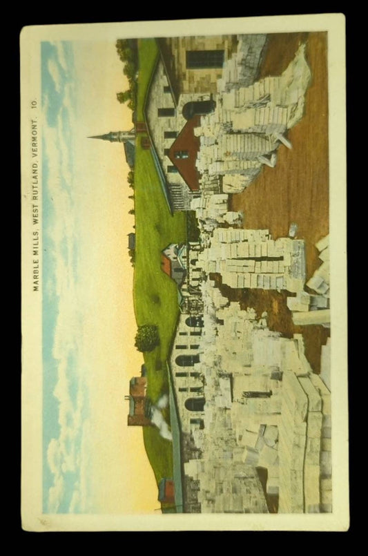 Mable Mills, West Rutland, Vermont - Vintage 1920s Postcard