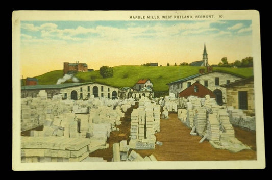 Mable Mills, West Rutland, Vermont - Vintage 1920s Postcard