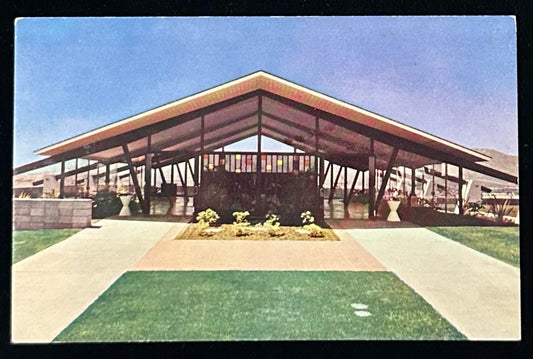 Rose Hills Memorial Park Sky Church, San Gabriel Valley, California - Vintage Postcard