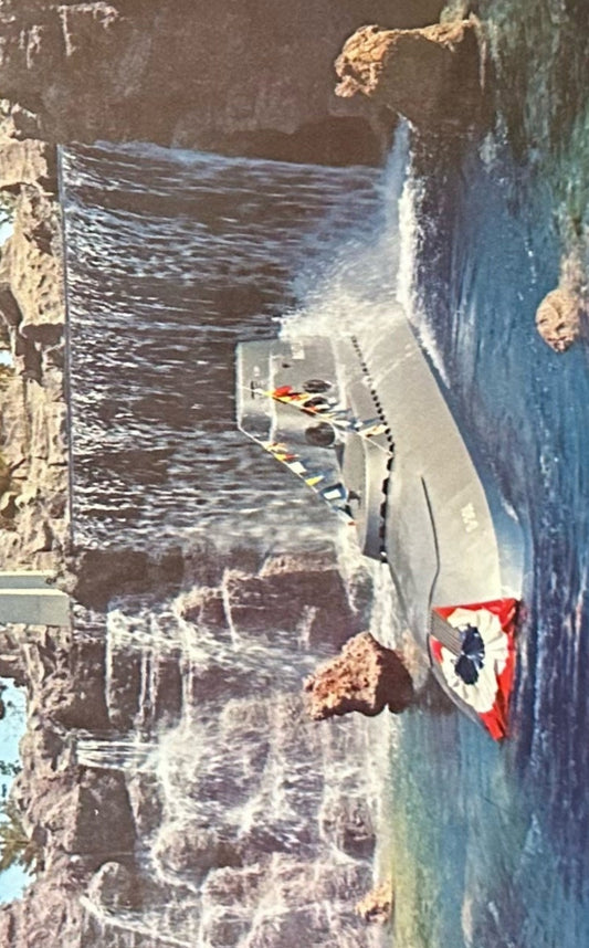Submarine Falls Disneyland, California - Vintage 1960s Disney Postcard