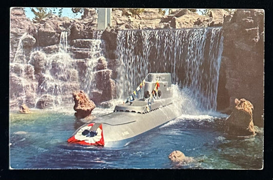 Submarine Falls Disneyland, California - Vintage 1960s Disney Postcard