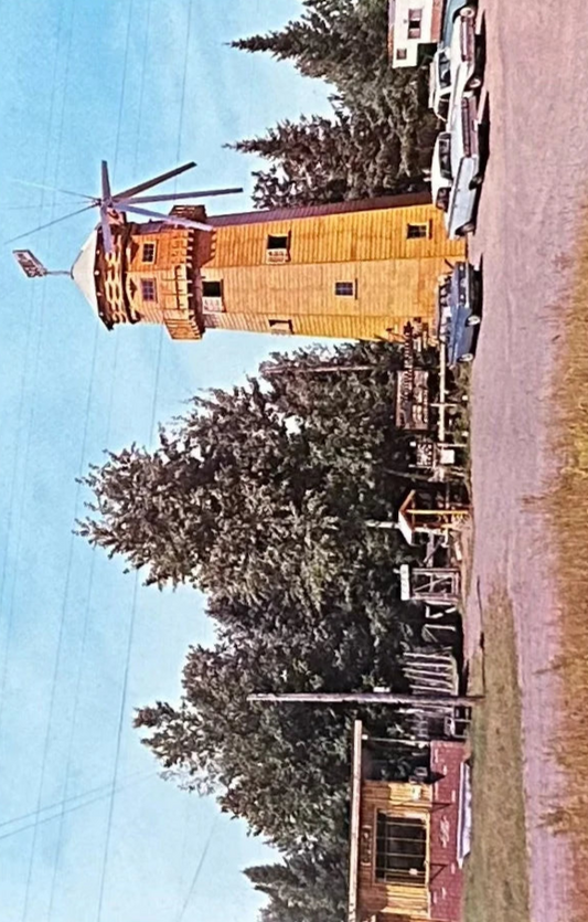 Paulding Zoo Windmill -  Wausau, Wisconsin - Vintage 1960s Postcard