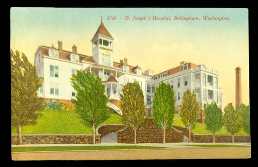 St. Joseph's Hospital, Bellingham, Washington - Vintage 1910s Postcard