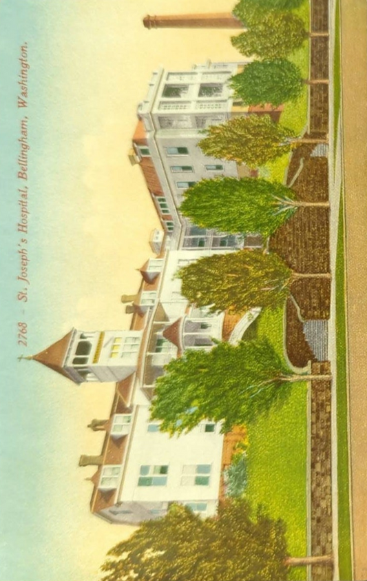 St. Joseph's Hospital, Bellingham, Washington - Vintage 1910s Postcard
