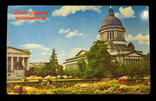 State Capitol in Olympia, Washington - Vintage 1950s Postcard