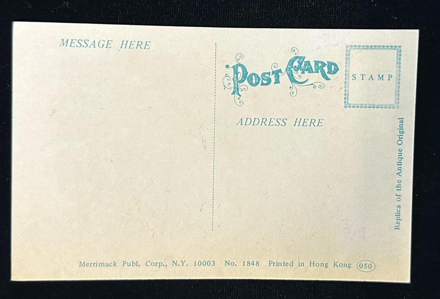 Rare A Merry Christmas to you - Glow in The Dark - Vintage Postcard