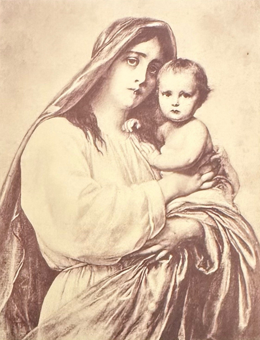 Defregger, Madonna - Italian - Vintage Postcard