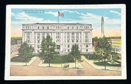 Municipal Building Washington, D.C., Maryland - Vintage 1950s Postcard