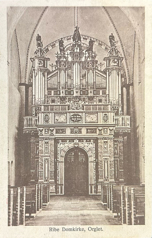 Ribe Domkirke, Orglet - Purple Danmark 15 Euro Stamp (mailed from Denmark) - International Postcard