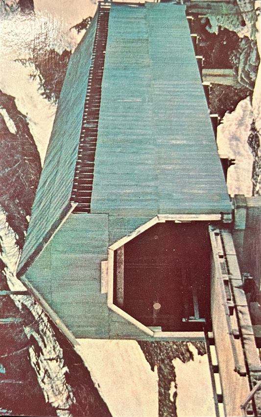 Alaskan Wooden Covered Bridge - Hyder Bridge (1928) -  1920s Vintage Postcard