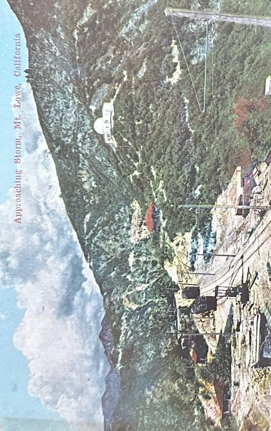 Approaching Storm - Mt. Lowe, California - Vintage Postcard