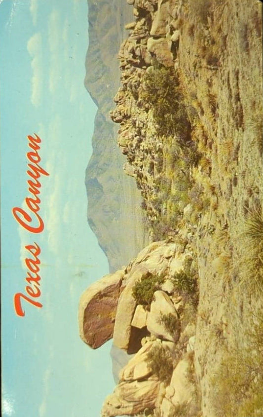Texas Canyon, Arizona - Vintage Postcard