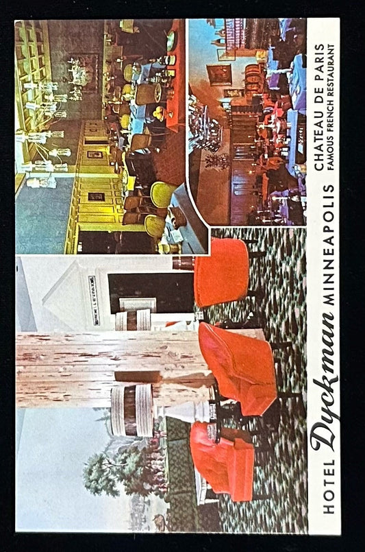 Hotel Dyckman Minneapolis - Vintage 1970s Postcard