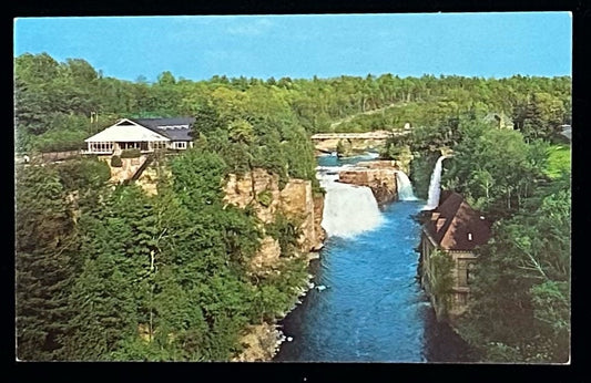 The Famous Ausable Chasm, New York - Vintage 1960s Nature Postcard