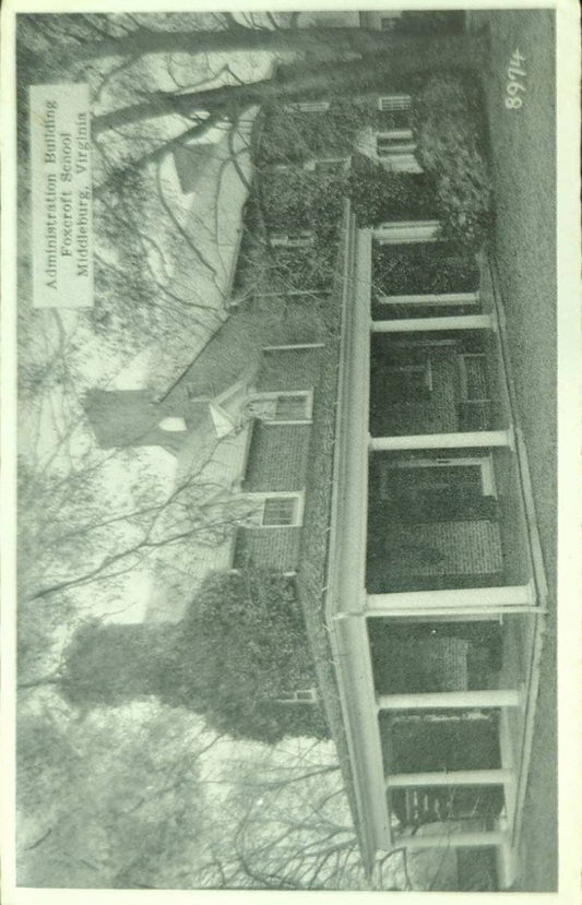 Administration Building Fowcroft School, Middleburg, Virginia - Vintage Postcard