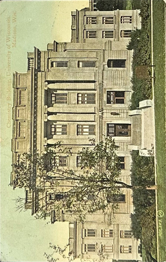 Chemistry Building University of Wisconsin Madison, Wis - Vintage 1900s Postcard