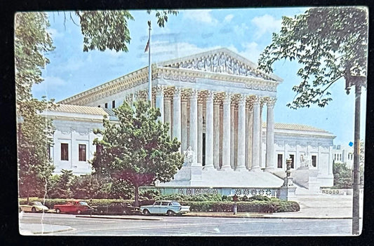 United States Supreme Court near the U.S. Capitol, Washington, D.C. - Vintage 1960s Postcard