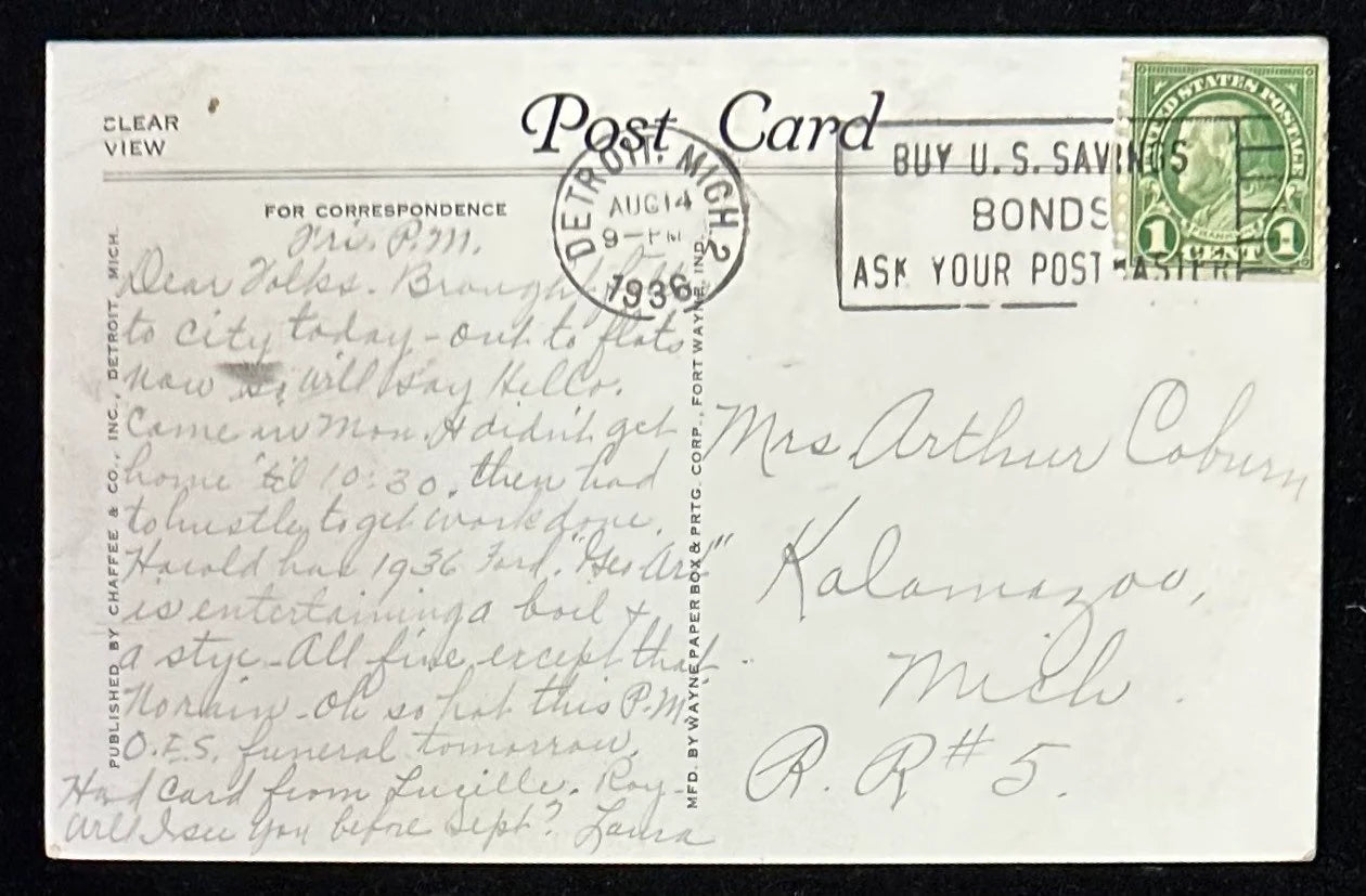 Shrine of the Little Flower, Royal Oak, Michigan - Vintage Postcard