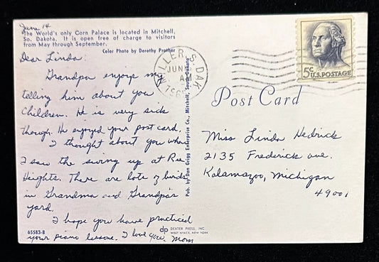 The World’s Only Corn Palace, South Dakota - Vintage Postcard