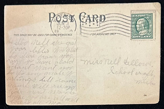 Central Presbyterian Church, Joliet, Illinois - Vintage 1910s Postcard
